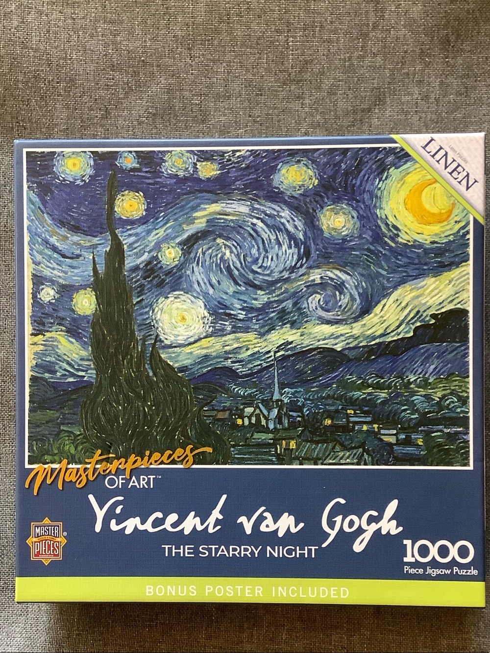 MasterPieces Vincent van Gogh The Starry Night 1000-Piece Puzzle — Blue